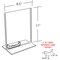 Azar Displays 8.5"W x 11"H Double-Foot w/ Attached Business Card Pocket, PK10 252040 - alternate 2